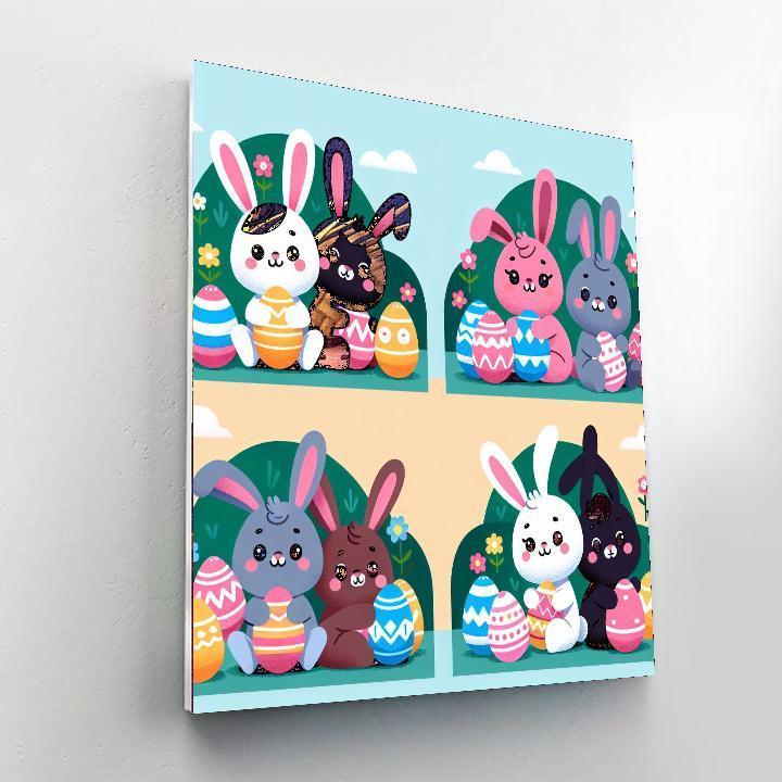 Easter Egg Hunt Painting By Numbers Kit