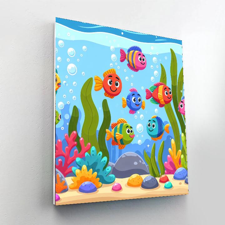 Bubbly Aquarium Odyssey Paint By Color