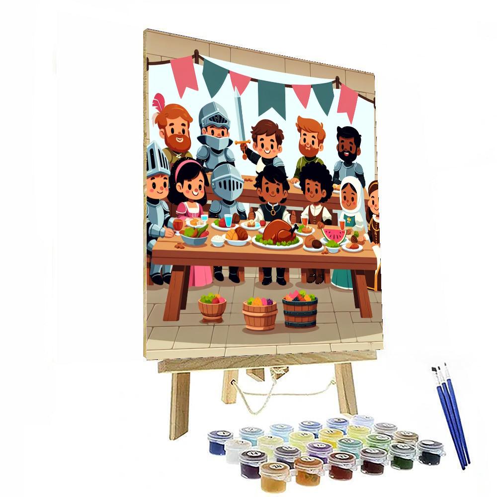 Medieval Feast Paint By Numbers