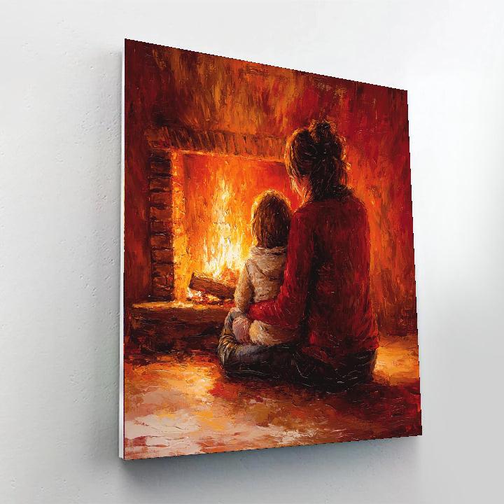 Cozy Fireside Chats Paint By Number