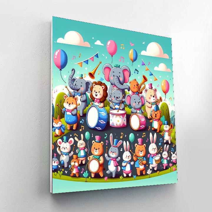 Merry Musical Parade Painting By Numbers Kit