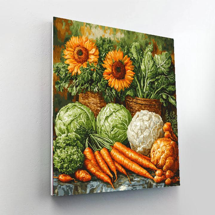 Vincent Van Gogh Inspired Van Gogh's Vibrant Vegetables  Paint By Numbers Kits
