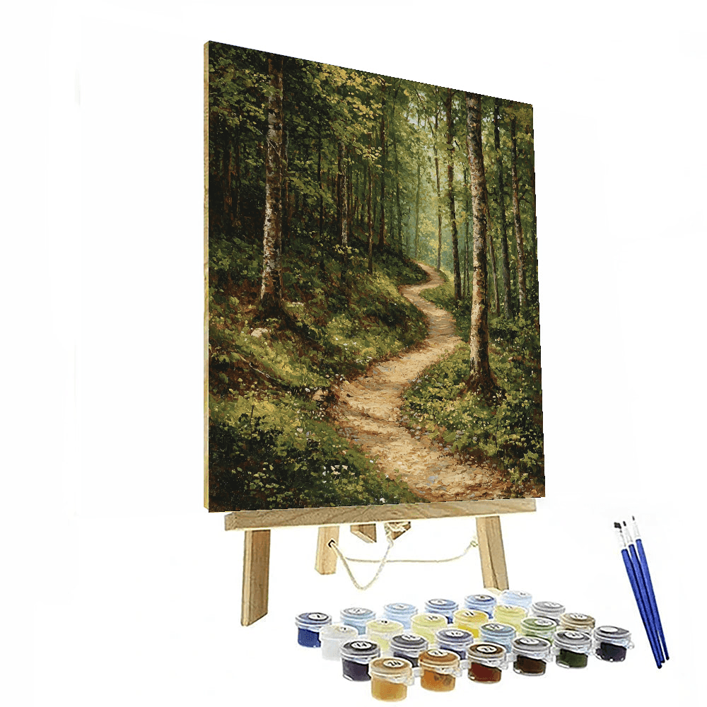 John Constable Inspired Magical Forest Pathway - DIY Painting By Numbers Kit