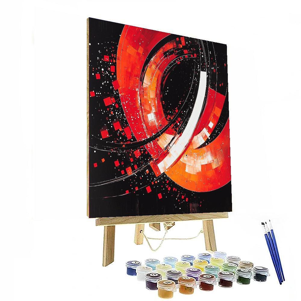 Kazimir Malevich Inspired Vision Of Abstraction  Number Painting