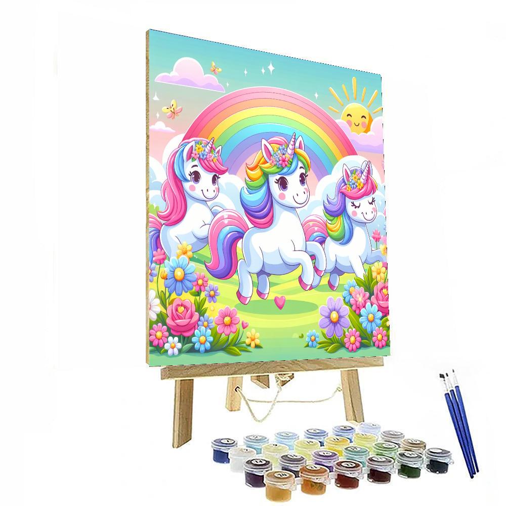 Sunshine Unicorns Numbered Painting Kits
