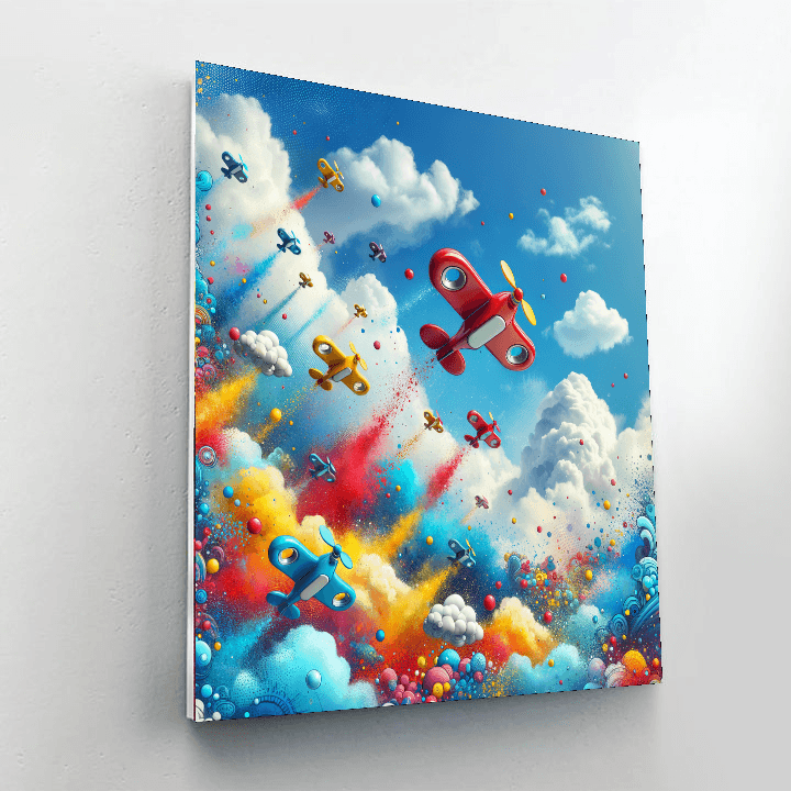 Adventurous Sky Race Numbered Painting Kits