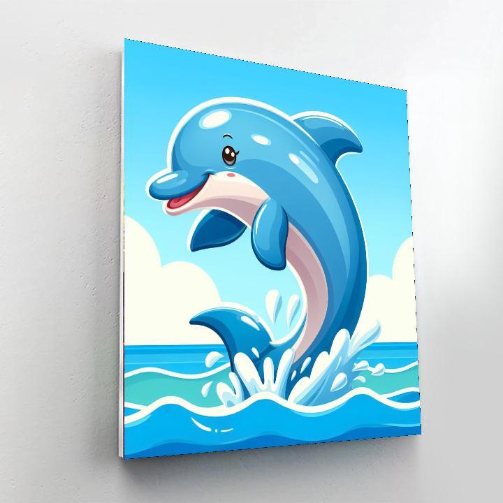 Delightful Dolphin Paint By Color