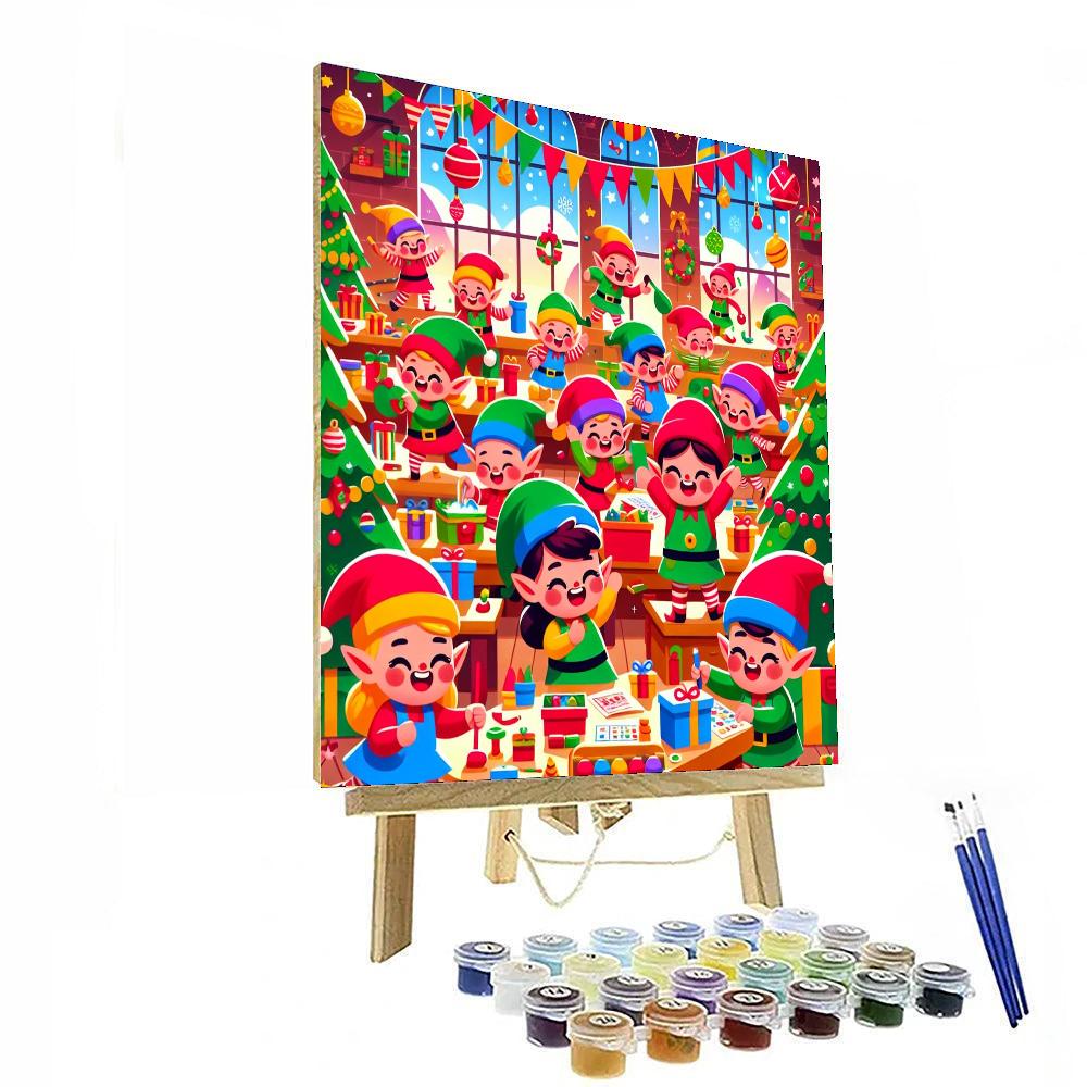 Merry Little Elves Numbered Painting Kits