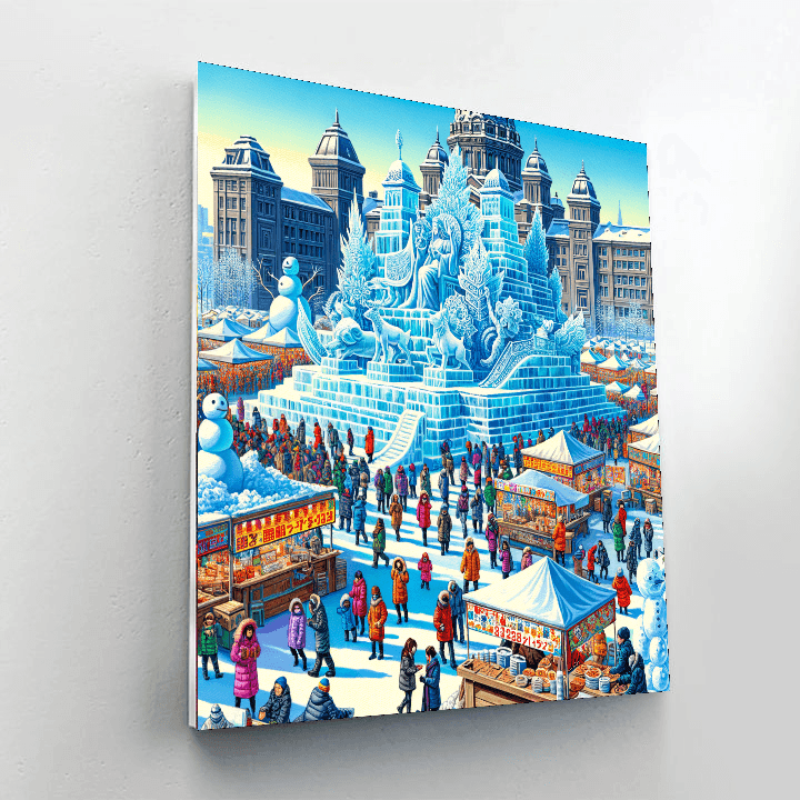 The Sapporo Snow Festival Paint By Color