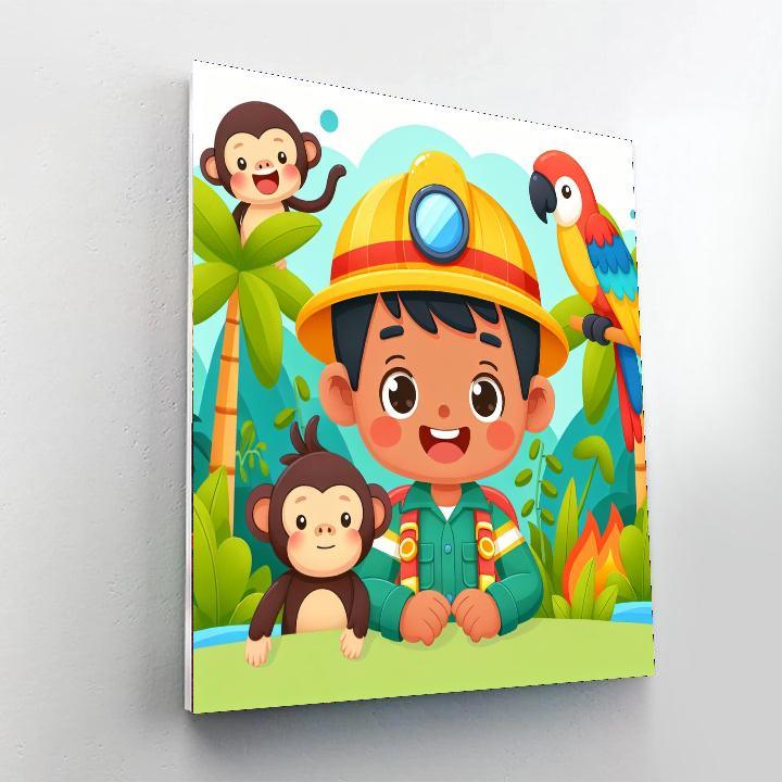 Jungle Rescue Mission Paint By Numbers Kits