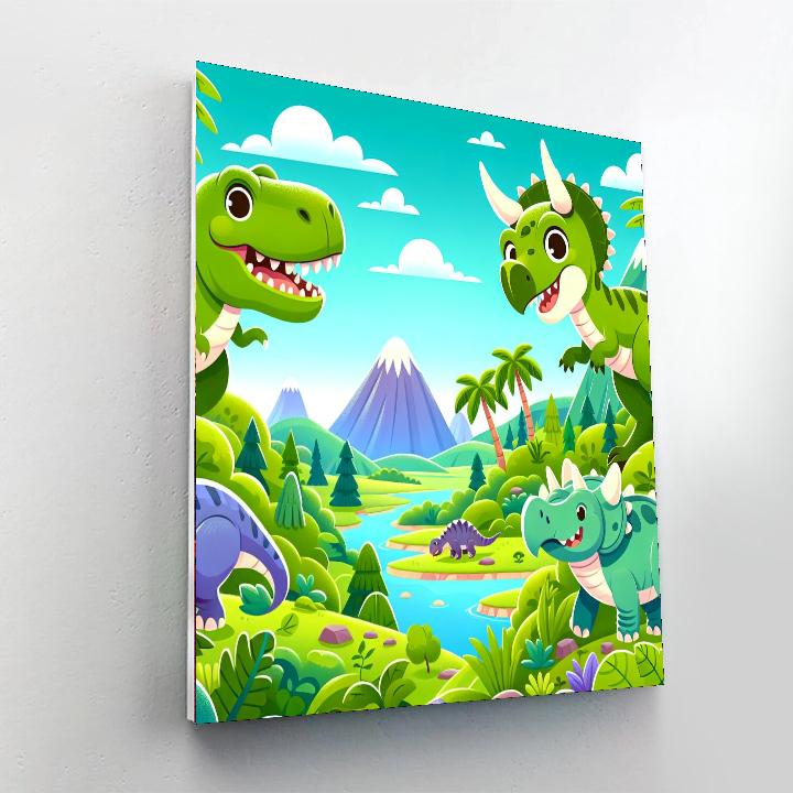 Dino Domain Number Painting
