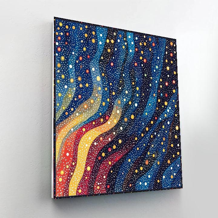 Yayoi Kusama Inspired Galactic Visions  Number Painting