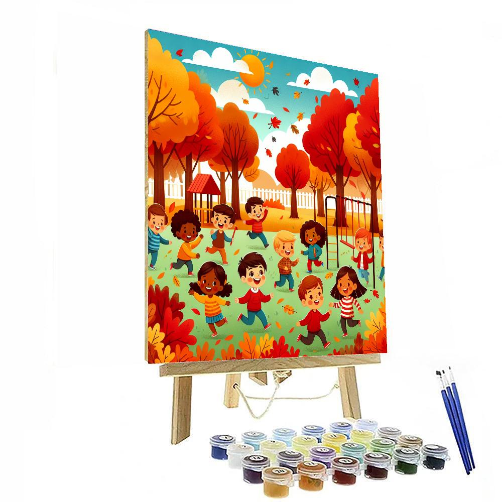 Vibrant Autumn Day Painting By Numbers Kit