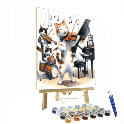Musical Cats Paint By Numbers