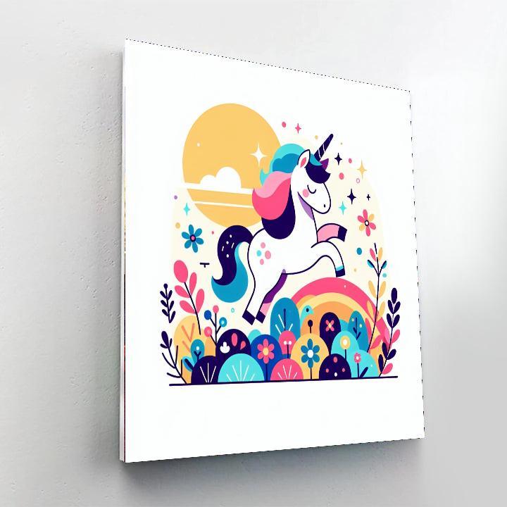 Enchanting Unicorn Number Painting