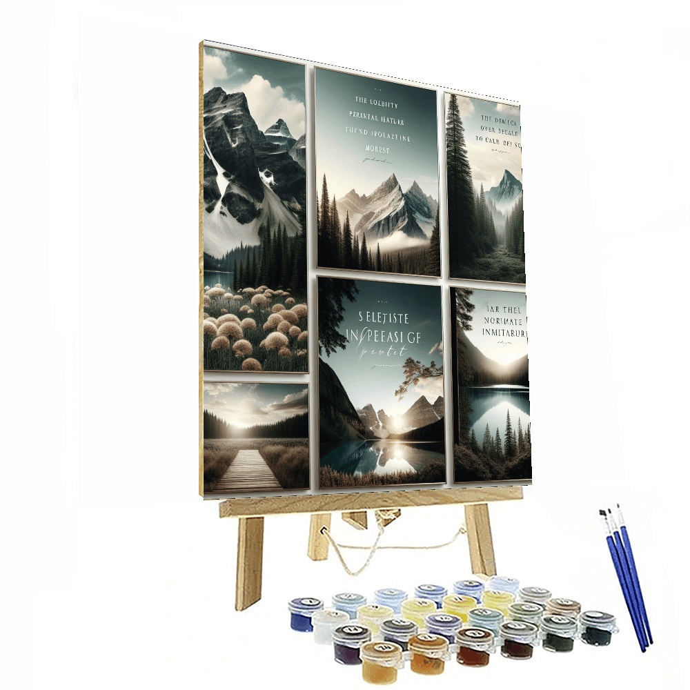 Inspirational Nature Quotes Painting By Numbers Kit