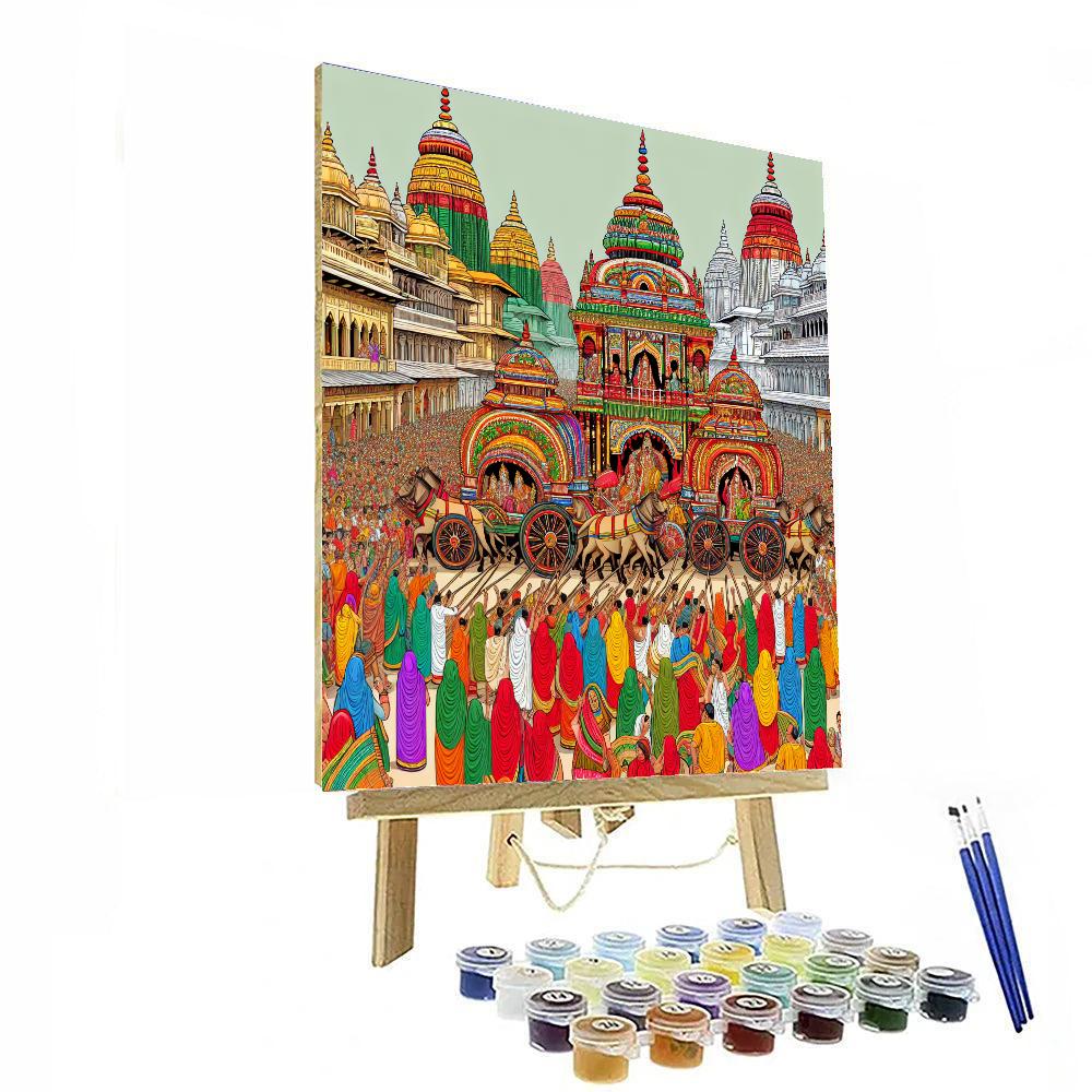 Rathayatra - Puri, India Painting By Numbers Kit