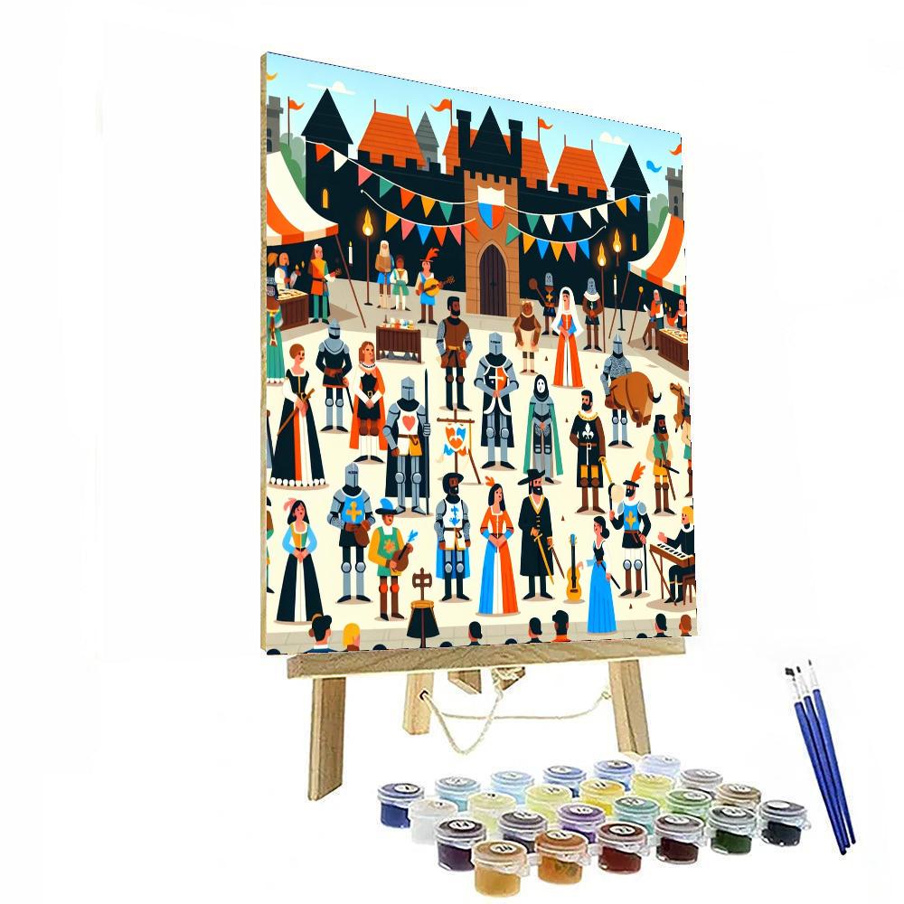Medieval Festival Of Lights Painting By Numbers Kit