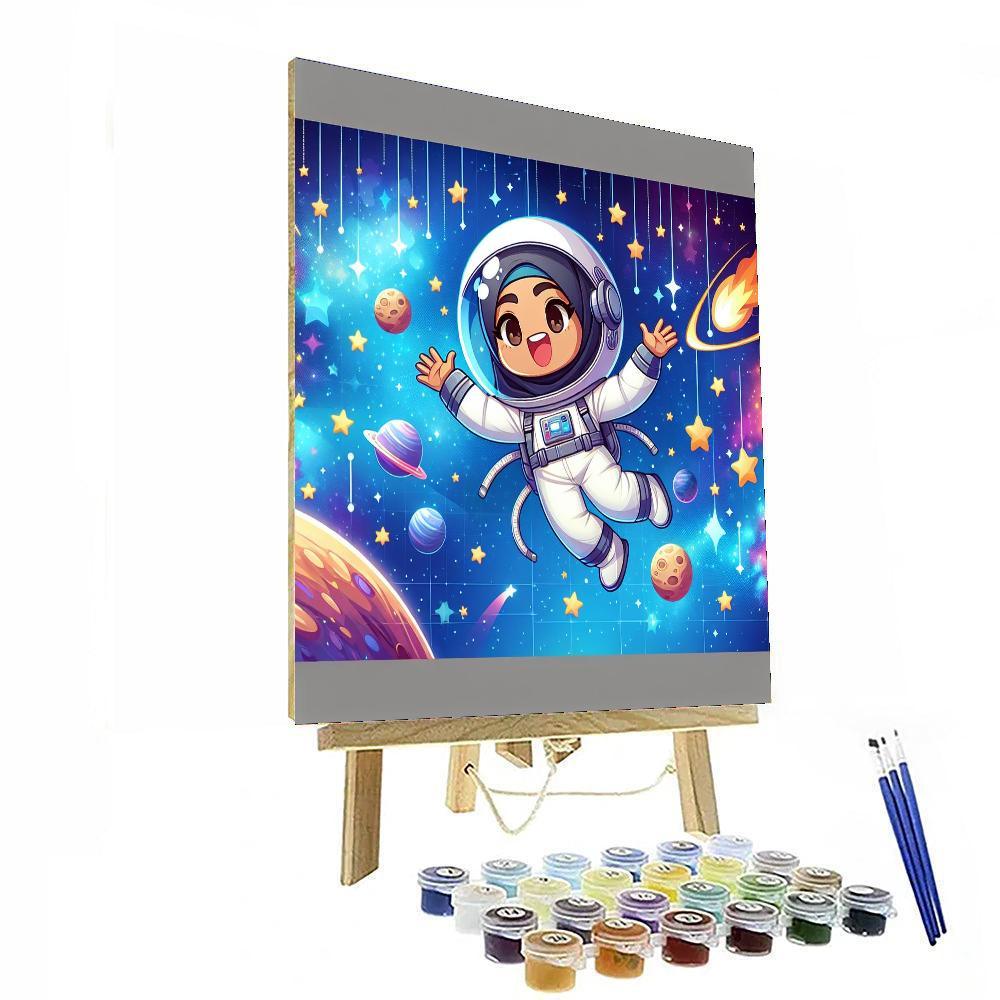 Friendly Space Expedition Paint By Numbers Kits