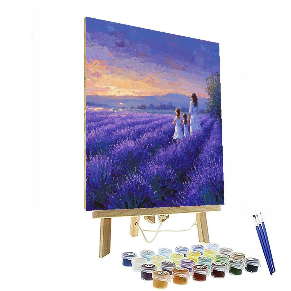 Memories In Lavender Paint By Numbers