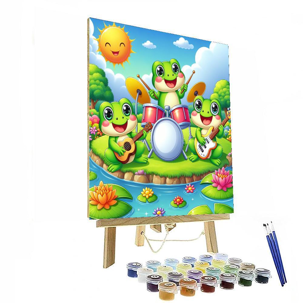 Friendly Frog Chorus Paint By Numbers