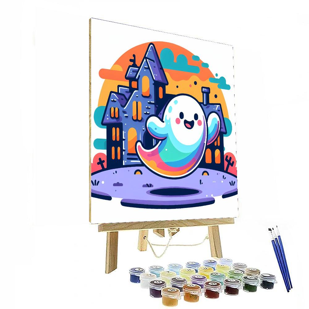 Friendly Ghost Haunt Painting Number Kit
