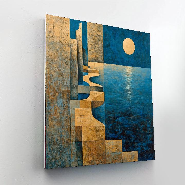 Max Ernst Inspired Layers Of Reflection  Paint By Numbers Art