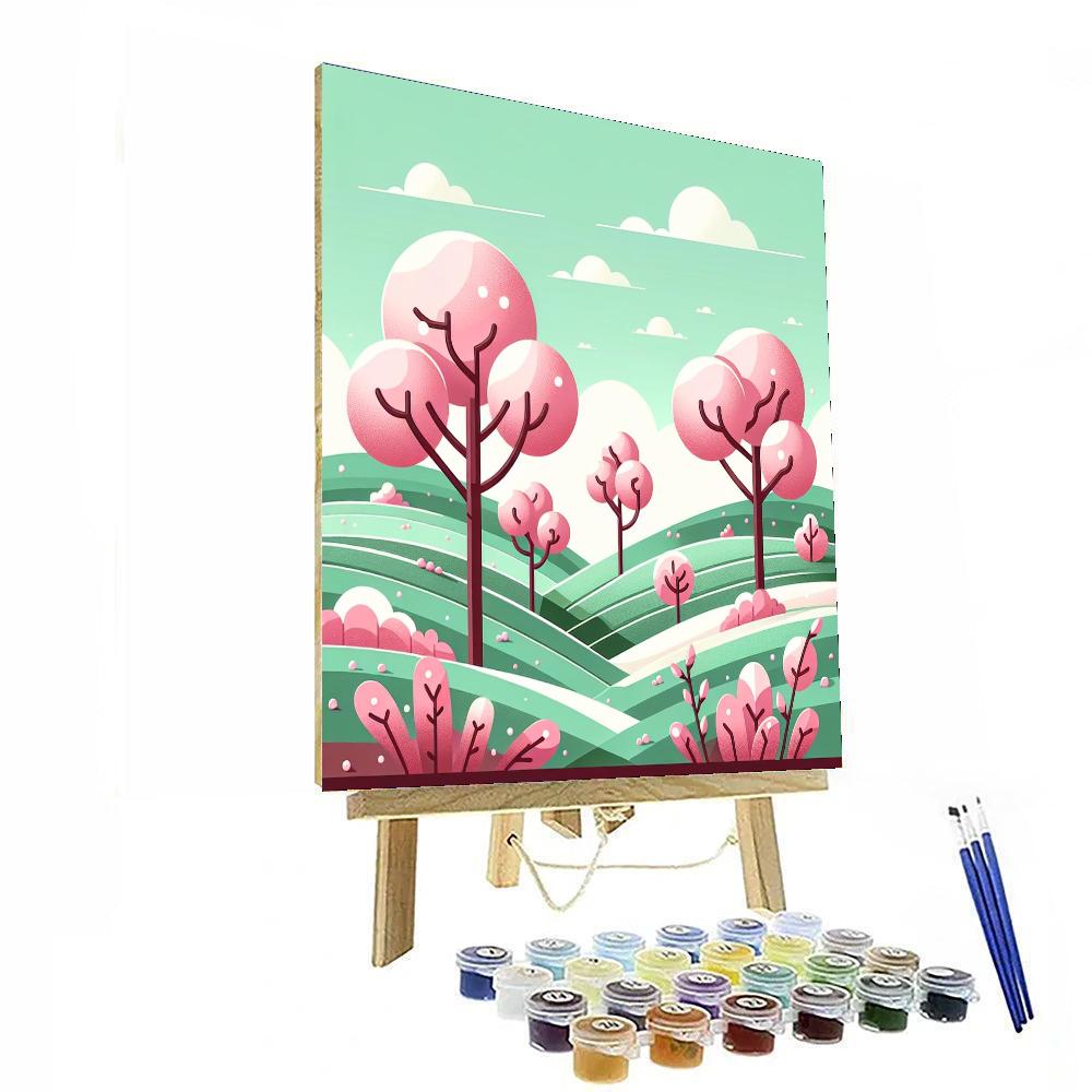 Cheery Cherry Orchard Painting By Numbers Kit