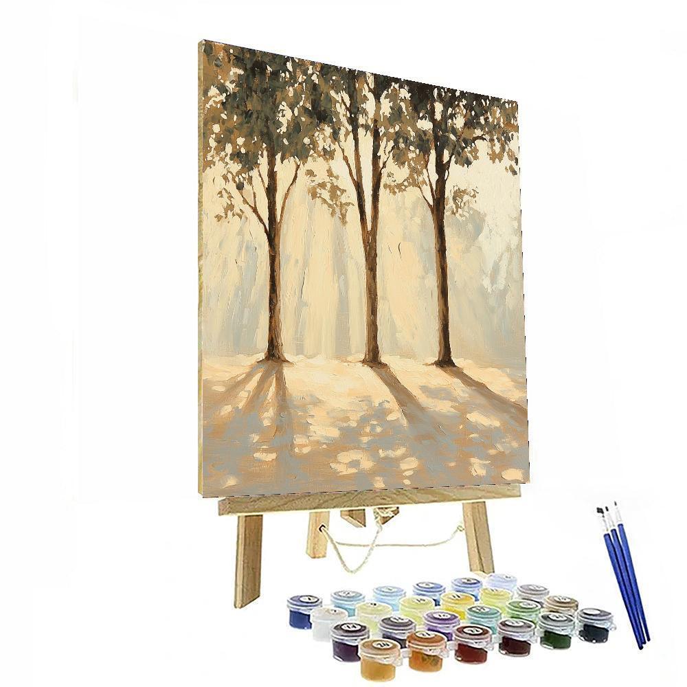 Leonardo Da Vinci Inspired Forest Shadows  Paint By Number