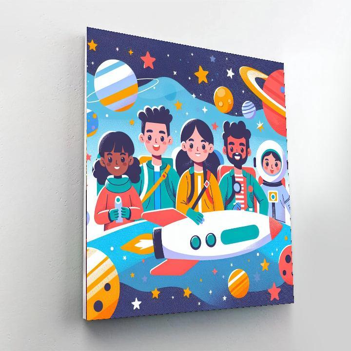 Cosmic Adventure Team Painting By Numbers Kit