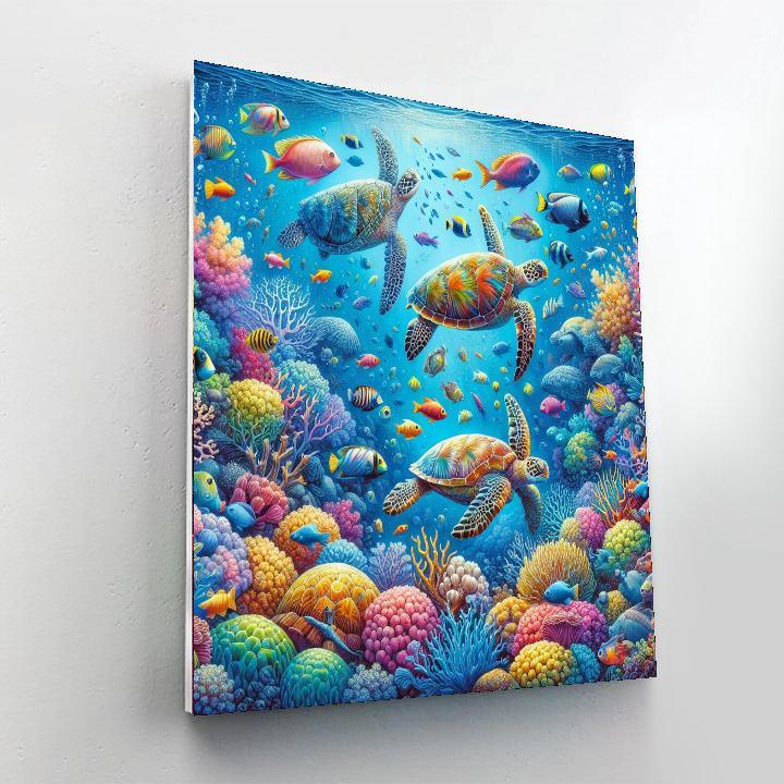 Under The Ocean Waves Paint By Color