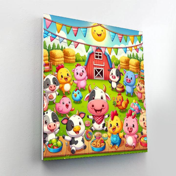 Joyful Farm Festival Paint By Number