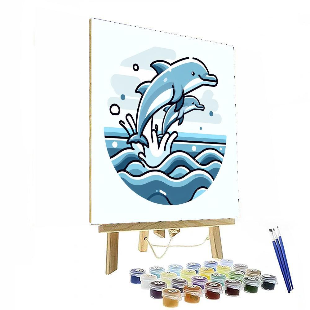 Dapper Dolphins Numbered Painting Kits