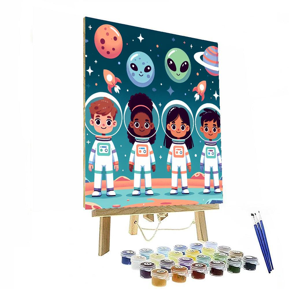 Galactic Explorers League Paint By Numbers