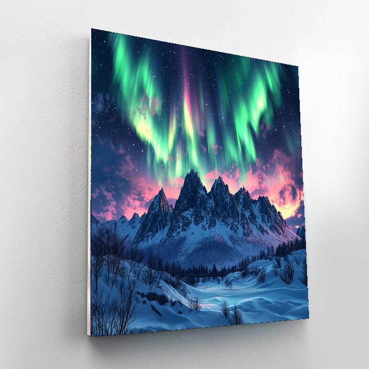 The Northern Lights - Norway Numbered Painting Kits