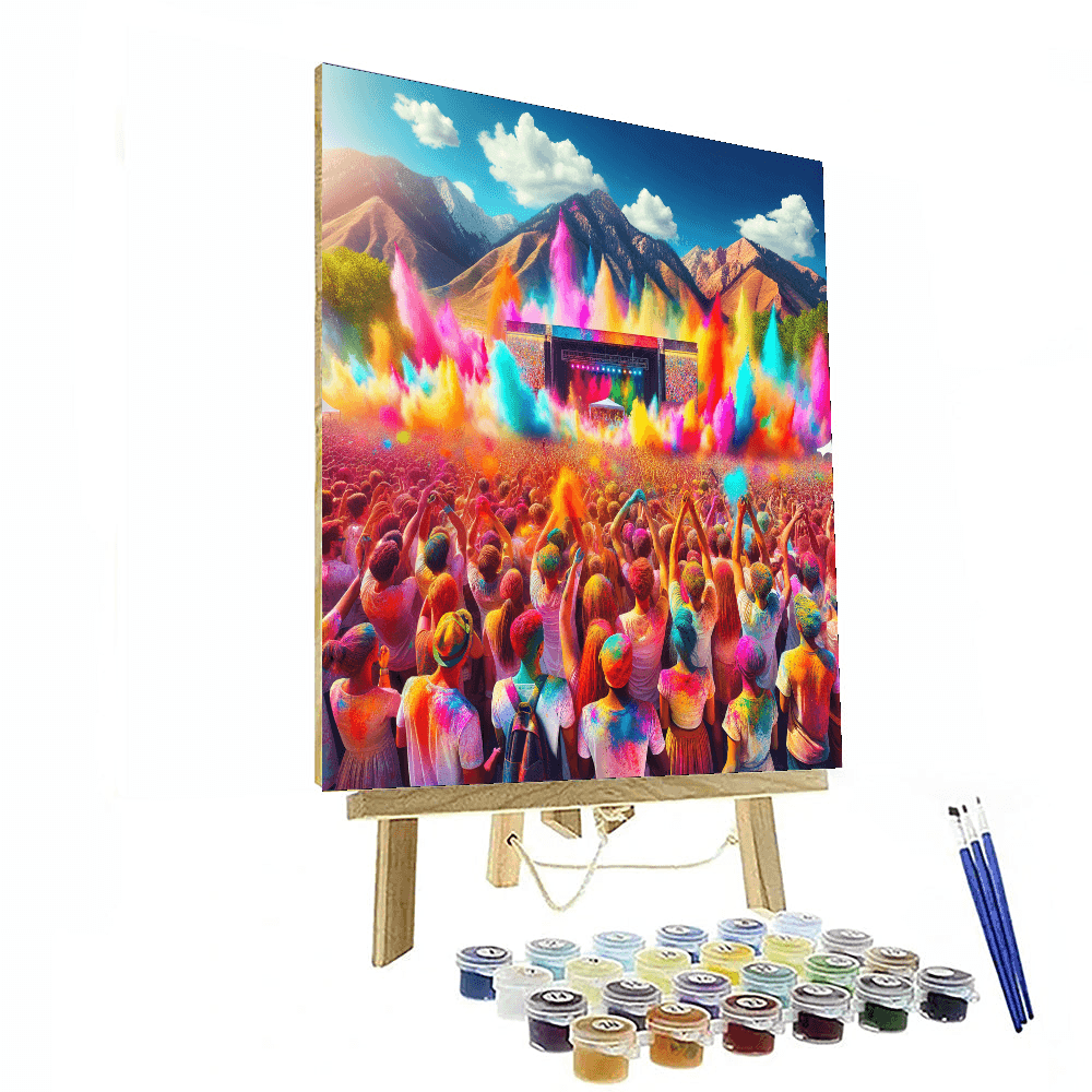 Festival Of Colors - Utah, Usa Painting By Numbers Kit