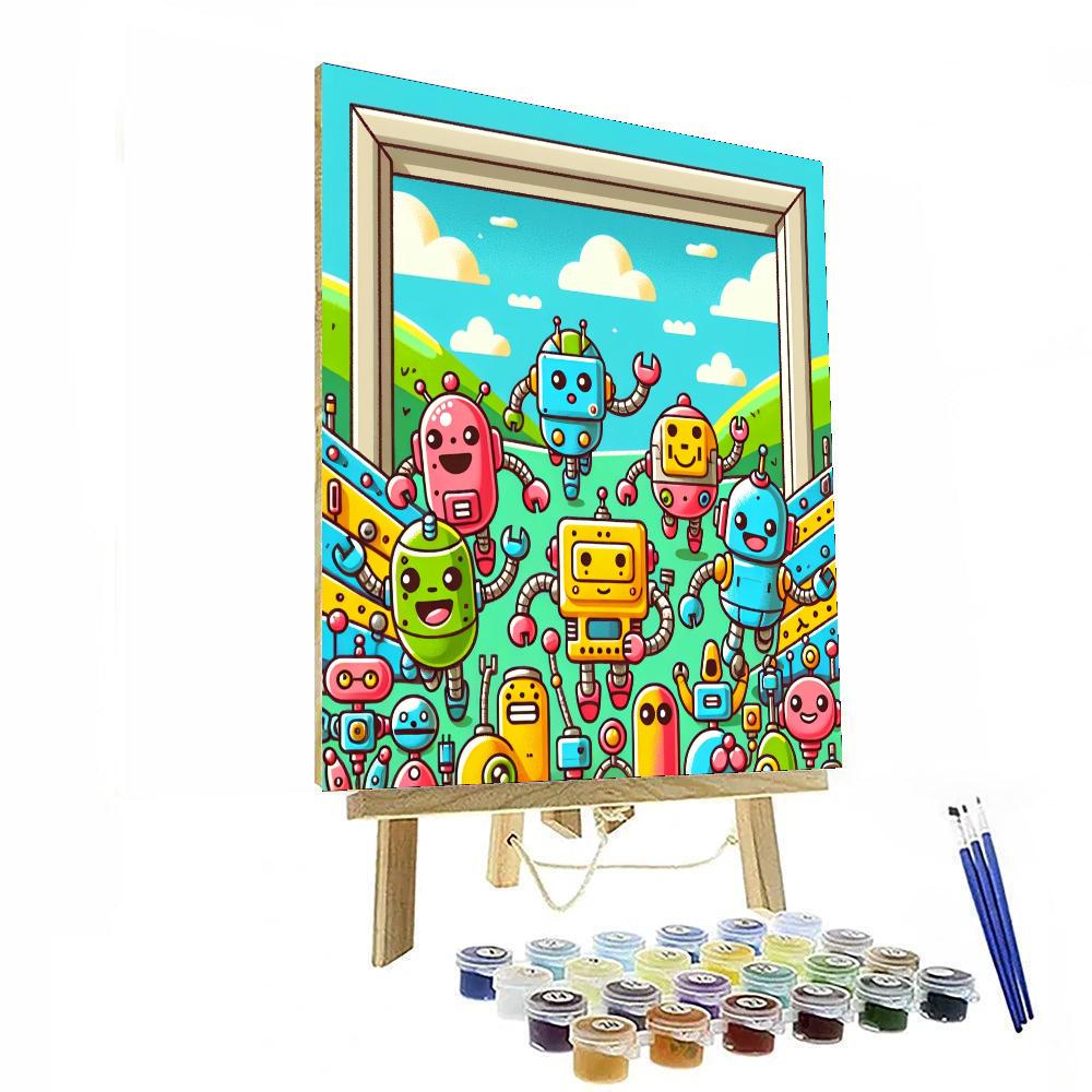 Fantastic Robot Race Paint By Numbers