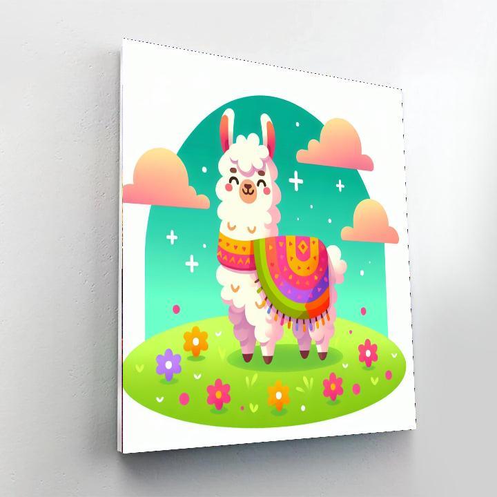 Lovely Llamas Paint By Numbers Art