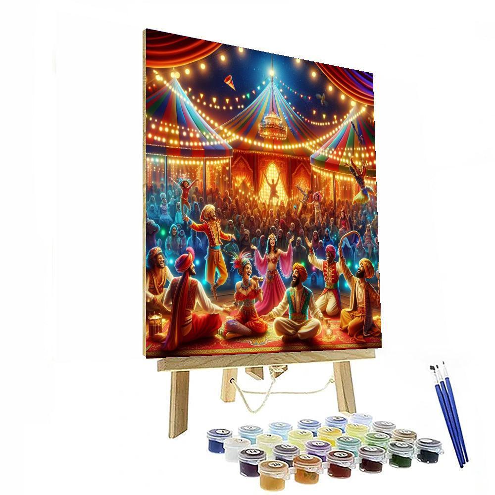 Charming Circus Whimsy Paint By Numbers