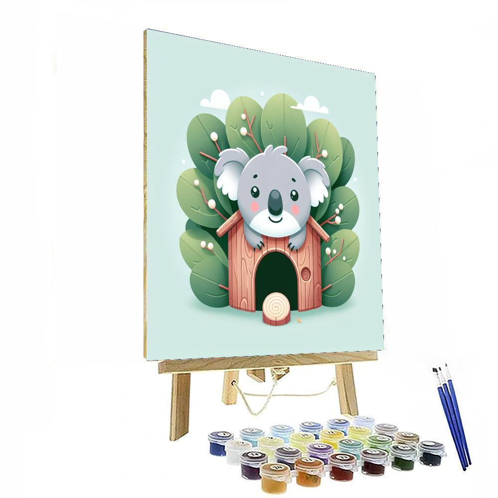 Clever Koala Treehouse Painting By Numbers Kit