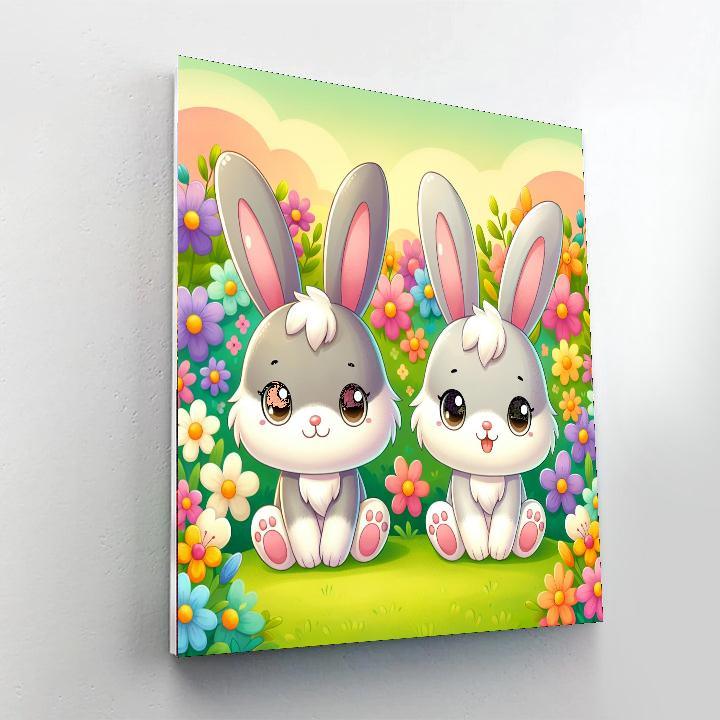 Cuddly Bunnies Paint By Numbers