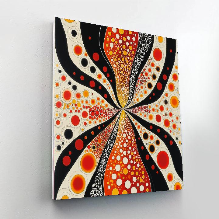 Yayoi Kusama Inspired Whispers Of Infinity  DIY Paint By Numbers