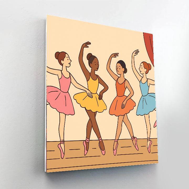 Ballet Performance DIY Paint By Numbers