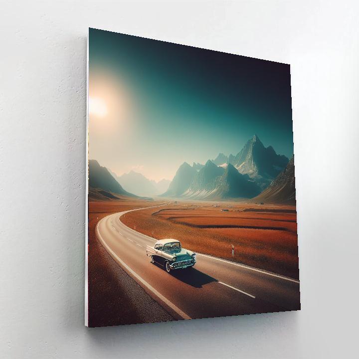 Classic American Road Trip Paint By Color