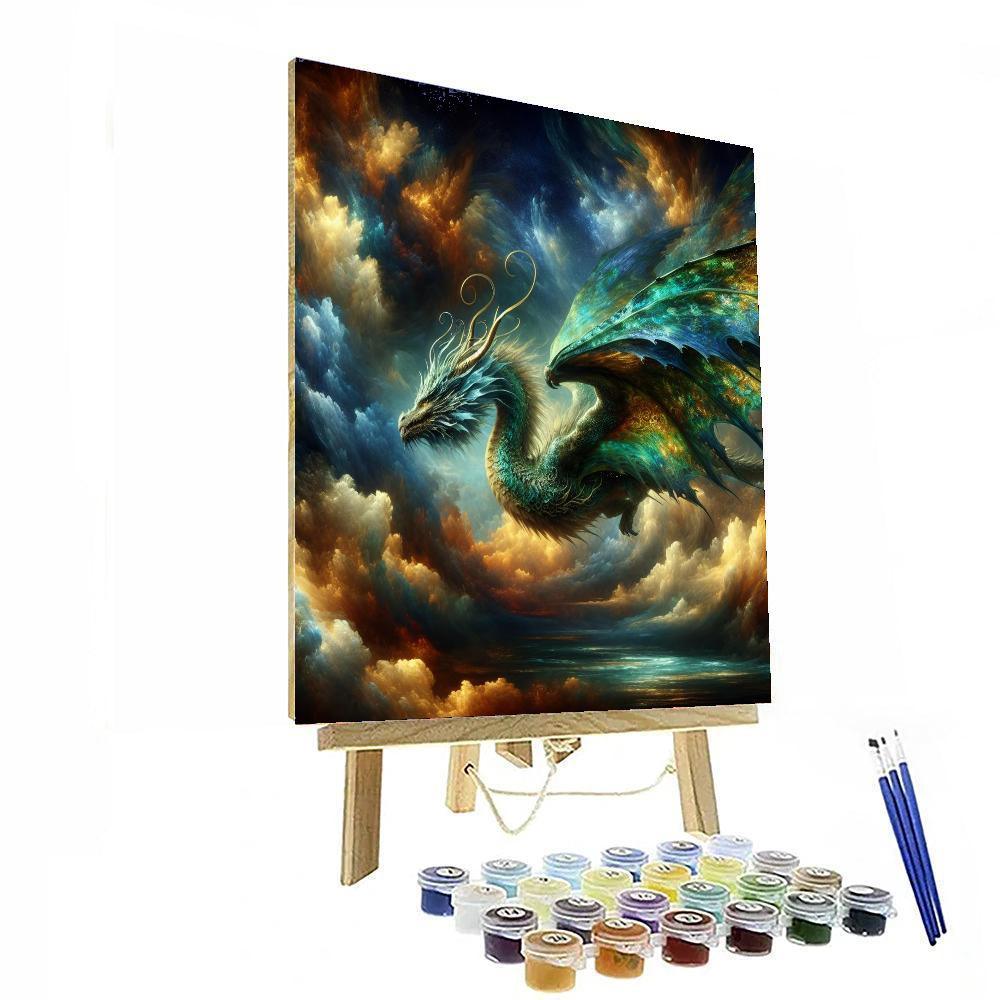 Fantasy Dragon Encounter Painting By Numbers Kit