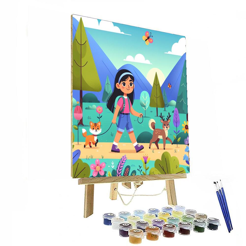 Happy Hiker's Path Painting By Numbers Kit