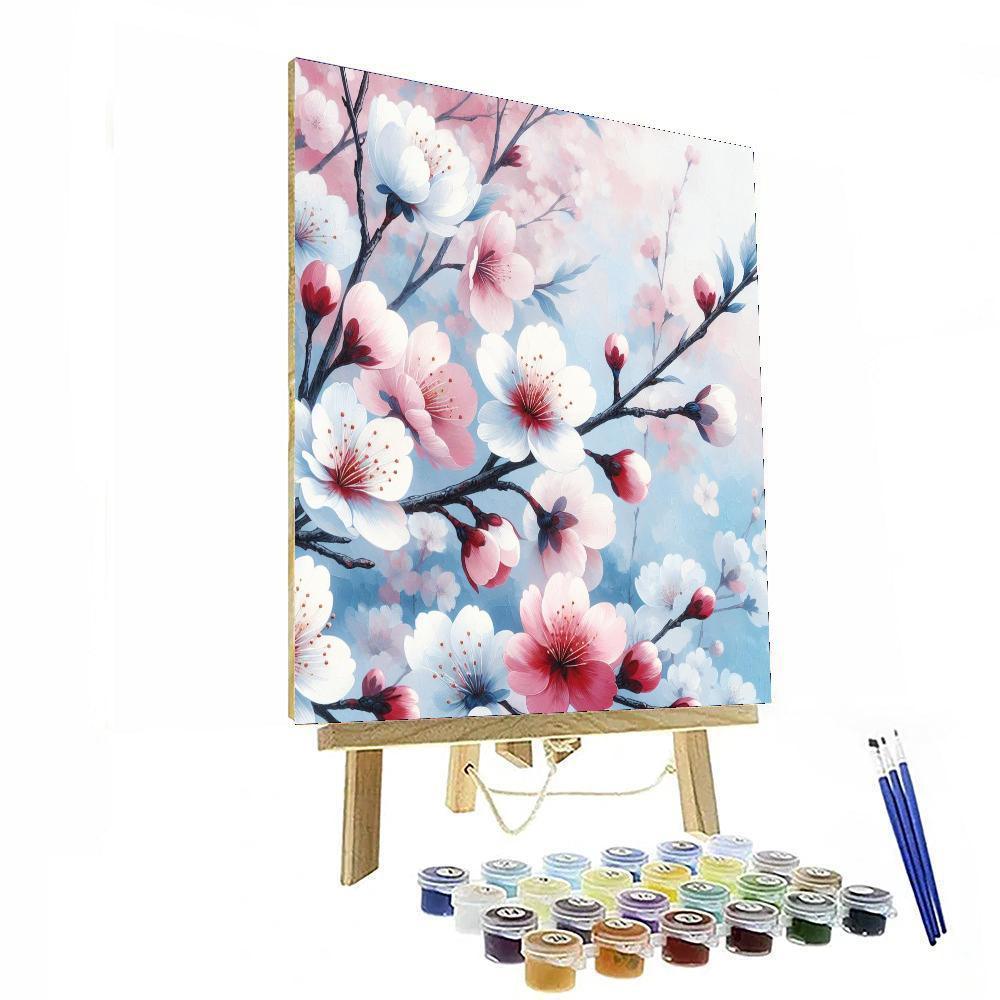 Delicate Cherry Blossom Dreams Paint By Numbers Kits