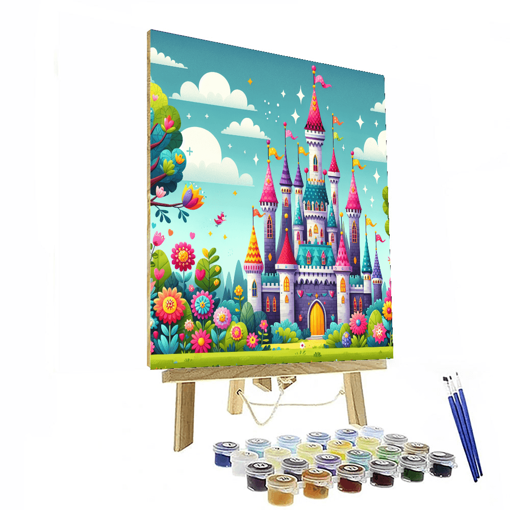 Joyful Fairy Tale Castle Numbered Painting Kits