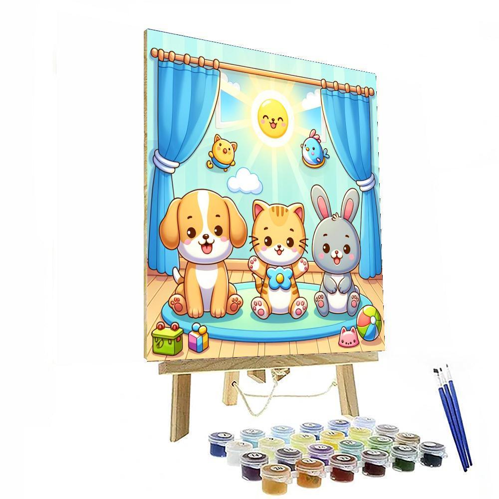 Adorable Pet Pals DIY Paint By Numbers