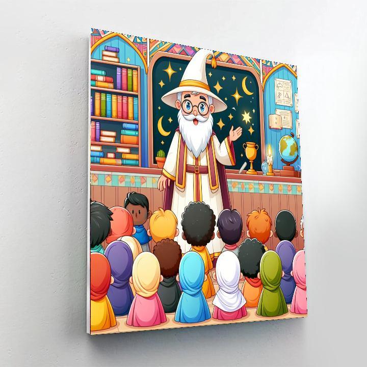 Charming Wizard School Paint By Numbers